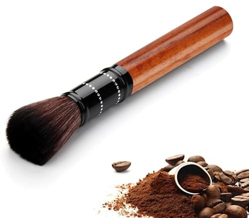 Barista Brush, Coffee Machine Cleaning Tool With Soft Bristles for Espresso Machines, Bean Grain and Powder - Home Kitchen Accessory (17cm)