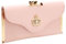 Clutch Tasche Handytasche Damen Lange Abendtasche Geldbörse Geldbörse Fotoeinsatz, rose, 20cmx2.5cmx10cm