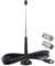 DAB UKW Radioantenne Digitale Teleskopantenne, FM UKW/DAB Radio Antenne mit Teleskopdesign, Magnetfuß und 3m Verlängerungskabel Universelle Empfangsantenne, AV Receiver, inklusive 3 Adapter