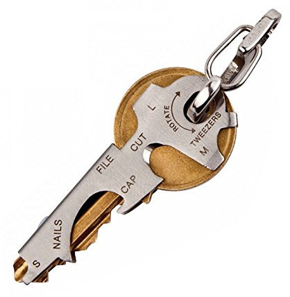 SHOP-STORY - Porte Clé Multifonction 8 en 1 avec Décapsuleur, Tournevis et autres Keytool
