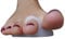 OR8 Wellness™ Gel Toe Crests for Hammer Toes Curled Toes Mallet Toes Support Cushion with Loop. (Small 3-7)