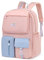 FANDARE Sac à Dos Enfant Sacs Scolaires Filles Garçons Cartables Scolaires Sac d'école Sacs Scolaires pour Étudiant Outdoor Voyage école Daypacks Imperméable Polyester Rose Bleu