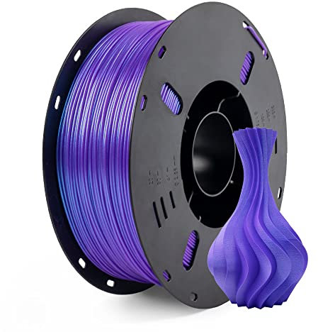 FilaBees 3D Drucker Filament, PLA Filament 1.75 mm, Farbe veränderbare 3D Druck Filament Dimensionsgenauigkeit +/- 0.02 mm, PLA 1kg Spule (2.2lbs), Nebula Purple PLA