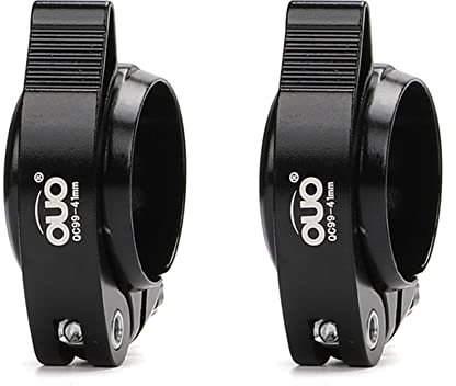 Morsetto per reggisella per bici da 40/41 mm, in lega di alluminio, per reggisella a sgancio rapido, per bici pieghevoli, MTB, bici da strada (nero, 41 mm)