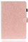 LMFULM® Hülle für Samsung Galaxy Tab A8 / X200/X205 (10,5 Zoll) Bling Glänzend Glitzer PU Lederhülle Smart Case mit Auto Schlaf/Wach Ständer Schutzhülle Flip Cover Rose Gold