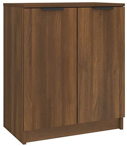 vidaXL Schuhschrank Schuhregal Schuhablage Schuhständer Schuhaufbewahrung Schuhtruhe Schuhorganizer Flurschrank Braun Eichen-Optik 59x35x70cm Holzwerkstoff