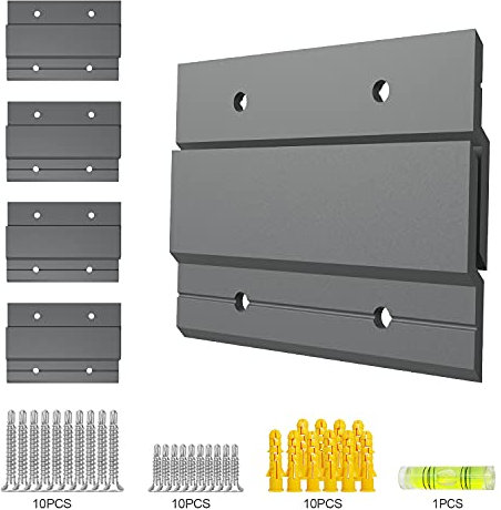 BOZXYE 5 Paar 4-Zoll-Bilderaufhänger mit französischen Klampen, ineinandergreifendes Zhang-Wandmontagehalterungs-Hardware-Kit, Z-Clips zum Aufhängen von Spiegeln, Bildern, Kunstwerken und Rahmen