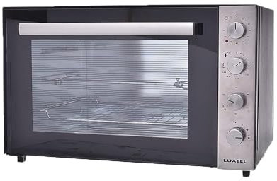 Luxell Forno a convezione da 70 litri con grill e ventilatore, 2000 Watt, nero 9345