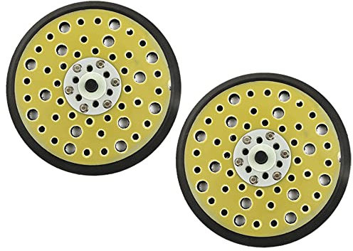 2 Stück 150 mm 5/16 Gewinde 54 Löcher Mitteldichte Exzenterschleifer Haken & Schlaufe Stützpad kompatibel mit CEROS DEROS zum Polieren Schleifen