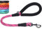 VIVAGLORY Poignée Confortable de Laisse Courte pour Chien, Laisse en Corde d’Entraînement et de Marche pour Chiens Moyens et Grands, Rose Corde, 61 cm