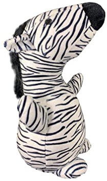 Türstopper für Boden, schwere Tiere, Kinder, modernes Design, dekorative Katze Sandsack, Gewicht 0,8 kg (Zebra schwarz)