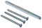 MS Beschläge Drückerstift beidseitig abgesetzter Vierkant 8/10/8mm Befestigungsset Schutzbeschläge Drücker/Drücker Montageset M6 Durchzugsschrauben (Türstärke 104-108mm)