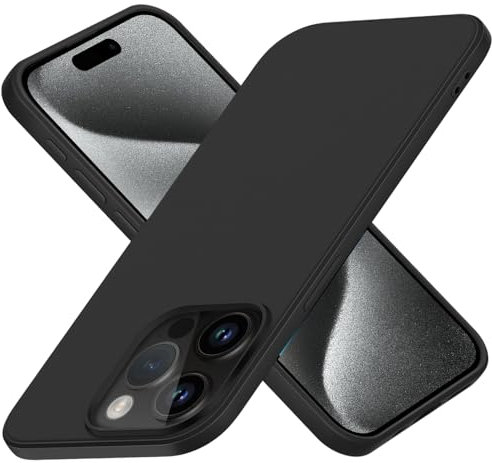 X-level für iPhone 15 Pro Hülle, [Dynamic Serie] Ultra Dünn Schutzhülle Silikon Handyhülle Handy Tasche Stoßfest Bumper Case Cover Kompatibel mit iPhone 15 Pro - Schwarz