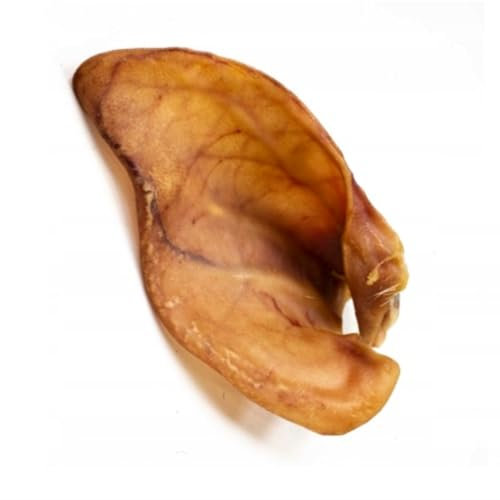 Lucze, Orejas de cerdo para perros, 1 kg, aprox. 20 unidades, 100 % natural, sin productos químicos, sin cereales, artículos para masticar para perros pequeños y grandes, golosinas para el cuidado