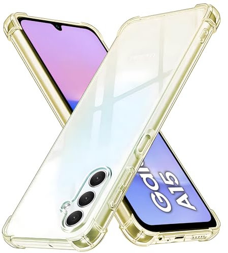 Totill Compatible For Samsung Galaxy A15 Case, 5G Crystal Clear Galaxy A15 Mobile Phone Cover, Soft TPU Protective funda, Ultra [thin Slim Fit], Smartphone Coque For Phone Hülle-Transparent