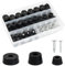 72 Pcs Rubber Feet Bumper, Round Rubber Feets with Screws, Cutting Board Rubber Feet, Cabinet Leg Pads for Furniture Electronics Kitchen Appliances