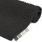 Beautissu Badematte rutschfest 70x100 cm Chenille Badezimmerteppich Groß Flauschig Badteppich rutschfest waschbar Badvorleger Bad Teppich Badezimmer Duschvorleger Badematte Schwarz – BeauMare WR