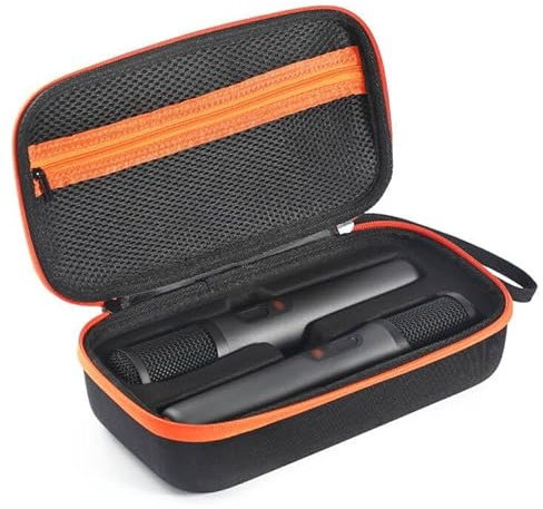 PISOSN Wireless Microphone Bag Mic Carrying Case Compatible with JBL PartyBox Wireless Mic - 2X Digital Wireless Microphones, Portable Fashion Travel Case
