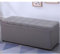 Luxuriöse Ottoman-Fußstützenbank mit Stauraum und Schuh-Organizer, grauer Eingangsbereich, Schuhbank, Sitzende des Bettes, Eckbank, Klappdeckel, Leder, 100 x 40 x 40 cm