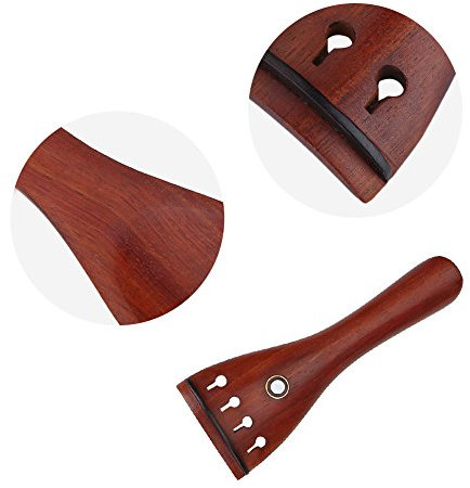 1 Set Parti di Violino in Palissandro 4/4 Raccordi Mentoniera Pioli Cordiera Violino Elettrico Piroli per Violino 4 4 13×11×4 1 Set Parti di Violino in Palissandro 4 4 Raccordi