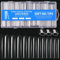 Yiqicomle Lot de 240 faux ongles transparents extra longs, 3XL, droits, carrés, sans courbe C, faux ongles artificiels en acrylique pour extension d'ongles, salon de manucure