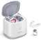 Ultrasonic Retainer Cleaner, Kunphy Ultrasonic Denture Cleaner 46kHz 220ML Portable Dental Pod for Dentures, Mouth Guard, Aligner, Retainers, Toothbrush Heads, White