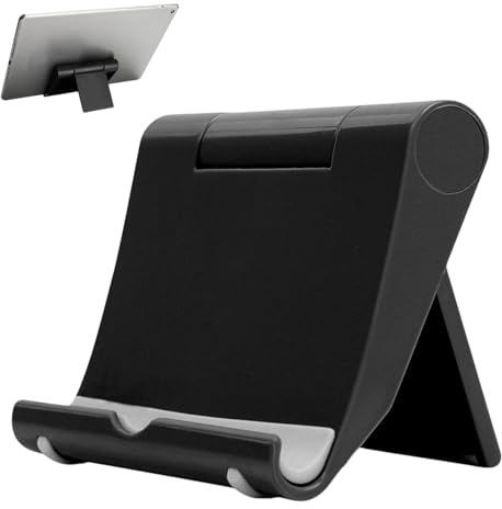 Genérico Support pliable pour téléphone - Support de bureau réglable pour téléphone portable et tablette | Base compacte pour regarder des vidéos, jouer et appeler