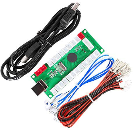 IGames Zero Verzögerung Arcade USB Encoder an PC Spiele Arcade Joystick Regler für Mame Jamma & Andere PC Spiele ( für 2pin Joystick + Sanwa Stil Druckknopf)