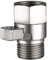CIENCIA Vanne d’arrêt en Cuivre pour Pommeau de Douche G 1/2 Vanne Douche Contrôle de Débit et arrêt Valve Laiton, Nickel Brossé, AV016NA