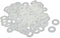 sourcing map 100Stk. M5 x 10mm x 1mm Nylon Flache isolierende Unterlegscheiben Dichtung