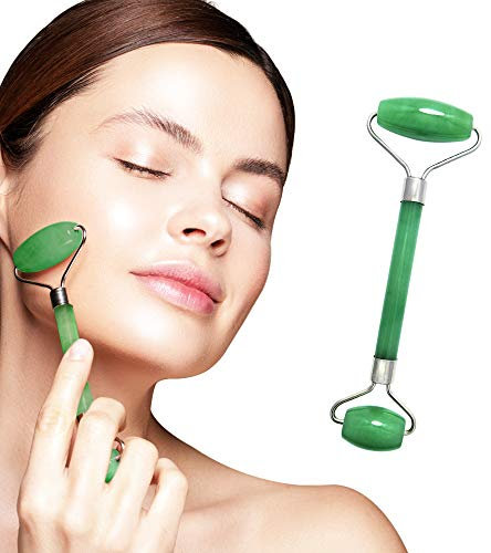 Mina Heal Jade Roller Gesichtsmassagegerät, ausgezeichnetes Anti-Aging-Anti-Falten-Schönheits-Hautpflegewerkzeug