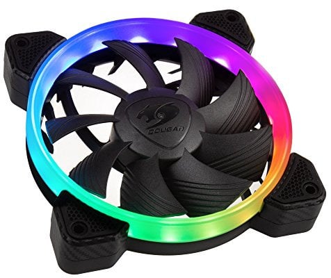 Cougar Hydraulic Vortex RGB HPB 120 mm PMW HDB Cooling Fan with addressable RGB and Omnidirectional Lighting