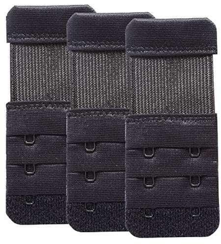 YARBAR Bra Extenders 2 Hook Soft Stretchy Bra Extension Strap Comfortable Pack of 3