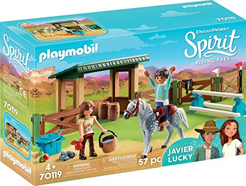 PLAYMOBIL 70119 Spirit - Riding Free Reitplatz mit Lucky & Javier,