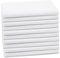 ZOLLNER 10er Set Gästehandtücher - kleine und Flauschige Handtücher in 40x60 cm - waschbar bis 95°C - Baumwolle - in weiß - Hotelqualität - Oeko Tex® Zertifiziert