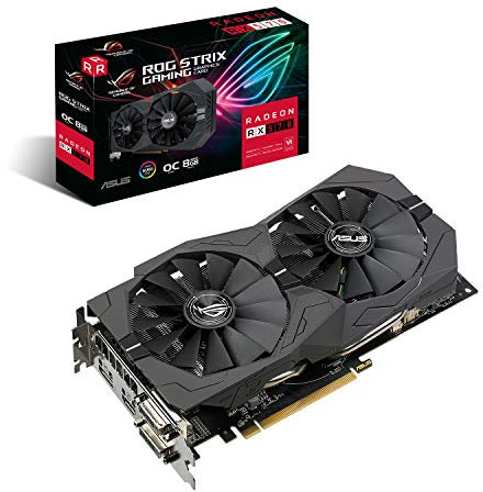 ASUS ROG Strix Radeon RX570 O8G Gaming GDDR5 DP HDMI DVI VR Ready AMD Grafikkarte (ROG-STRIX-RX570-O8G-GAMING)