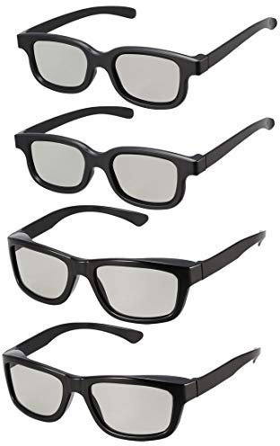 N/A 3D-Brillen Set für Movies/Cinema 2 Stück × kompatibel mit Reald Cinema und 2 Stück × kompatibel mit I-Max
