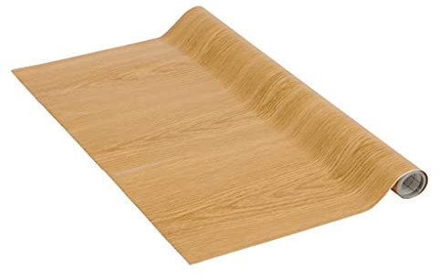Venilia Klebefolie | Eiche Natur Holzoptik Braun | 90 cm x 2,1 m, Stärke 95μ | selbstklebende Möbel-Folie, Dekofolie, Tapete, Küchenfolie | ohne Phthalate | Made in EU