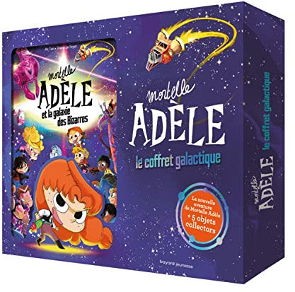 Coffret collector Mortelle Adèle et la galaxie des bizarres: Avec Mortel Adèle et la galaxie des bizarres, 1 carnet, 1 planche de stickers, 5 cartes ... 1 bracelet membre, 1 passeport galactique