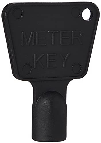 A1SONIC® Gas Meter Box Key Triangular Gas Electric Utility Meter Box Key Black Plastic Key (ONE)