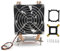 Enfriador de CPU para LGA2011 1366 1150 1151 1155 1156 Suministros de computadora, Ventilador de enfriamiento de 9 cm Ventilador de enfriamiento de CPU con Placa Posterior y Soporte