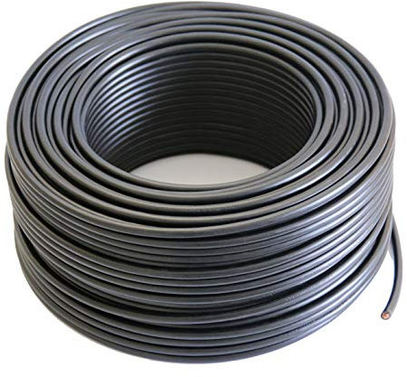 Verdrahtungsleitung PVC-Aderleitung H07 V-K 10 mm² - schwarz - Einzelader flexibel (10 Meter)