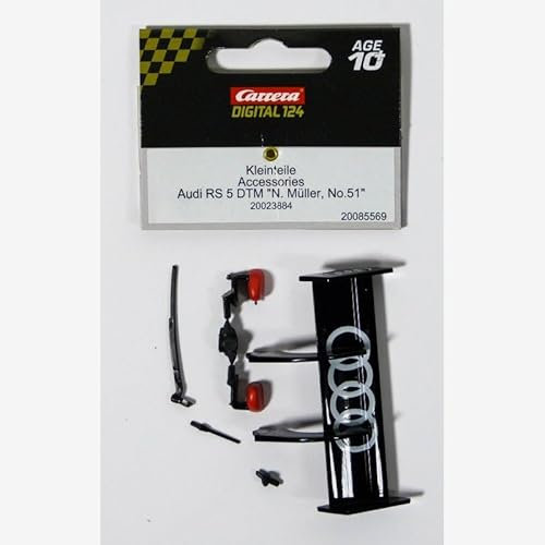 Carrera Digital124 Heckspoiler/Kleinteile für den Audi RS 5 DTM N.Müller 23884