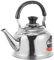 Wasserkocher Induktion Edelstahl Teekanne Pfeifkessel: 1. 5L Gas Wasserkessel mit Sieb Flötenkessel Teekessel Kaffeekanne Pfeifenkessel Teekocher Pfeifender Kessel für Küche Gasherd E Herde