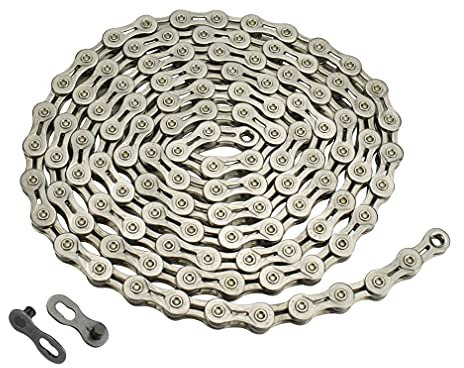 CYSKY Fahrradkette 10 Fach Fahrrad kette 1/2x11/128 Zoll 116 Glieder Stahl Hochfest für 10-Gang Rennrad Mountainbike MTB