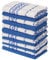 K Collection 12 Pack Check Kitchen Towels - 40 x 70 cm, Blue and White - 100% Ring Spun Cotton (285GSM) Super Soft and Absorbent
