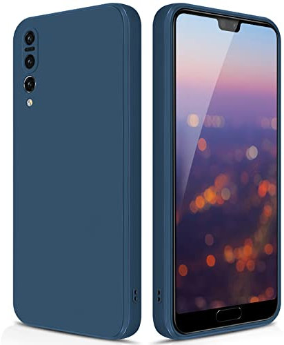 GiiYoon Cover Compatibile con Huawei P20 Pro Custodia in Silicone, Custodia Antiurto Custodia Sottile in Silicone con Strato Interno in Fibra e Protezione della Fotocamera, blu