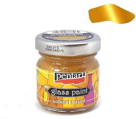 Zita´s Creative Glasfarbe 30ml - gold metallic. Glass Paint