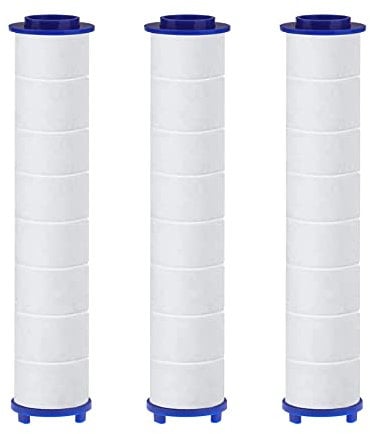 Set di 3 filtri in cotone PP con perle di solfito di calcio per soffione doccia HAPPUP, cartuccia sedimenti filtrati, filtro per soffione doccia 10,5x2 cm
