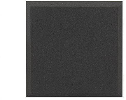 5 cm Dicke Akustikschaumfliese, feuerfester Schallschutzschaum zur Geräuschunterdrückung Einfach zu installierender Schallschutzschaum für Wände, Decken und Türen (Schwarz 50 * 50 * 5 cm)